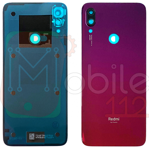 Задняя крышка Xiaomi Redmi Note 7 m1901f7g, Redmi Note 7 Pro m1901f7s (фиолетовая Original New со стеклом камеры)