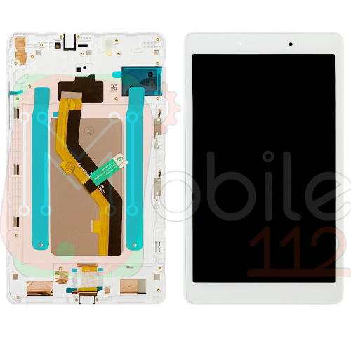 Дисплей Samsung Galaxy Tab A 8.0" 2019 T290 + тачскрин (белый оригинал Китай с рамкой) фото 3