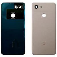 Задня кришка Google Pixel 3 (рожева Not Pink оригінал Китай зі склом камери)