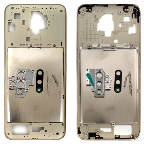Рамка корпуса Oppo A5 2020, A8, A9 2020, A11 (золотиста зі склом камери)