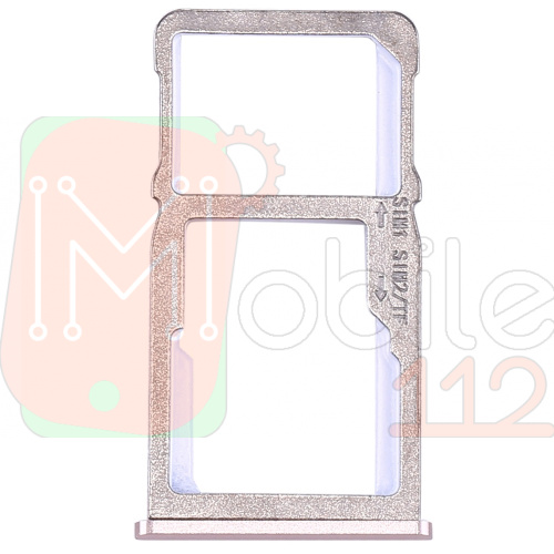 Тримач Sim карти Meizu M6 Note (золотистий 2 SIM (1 SIM + Micro SD))