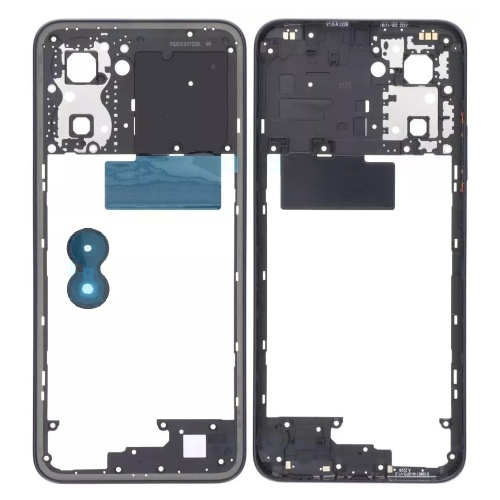 Рамка корпусу Realme C33 RMX3624 (блакитна зі склом камери)