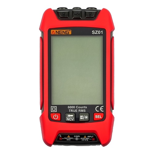 Мультиметр цифровий Aneng SZ01 кишеньковий з функцією True RMS, NCV, автовизначенням, ліхтариком, великим LCD (струм до 10A) фото 2