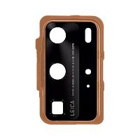 Стекло камеры Huawei P40 Pro ELS-NX9 (в золотистой рамке)