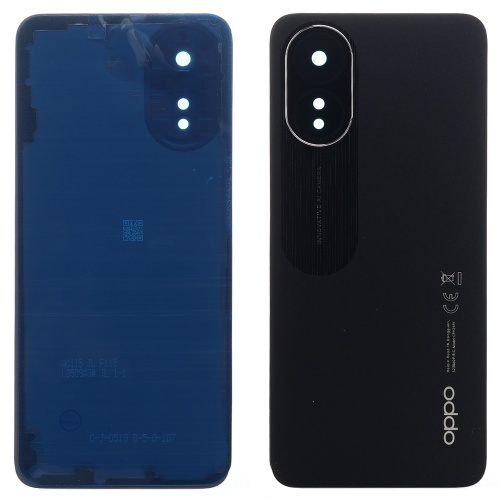 Задня кришка Oppo A18 CPH2591 (чорна оригінал Китай зі склом камери) фото 2