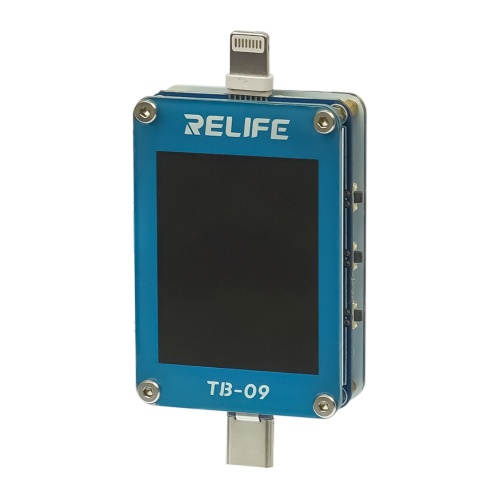 Тестер разъёмов питания Relife TB-09, Type C/ Lightning с ЖК дисплеем и встроенной АКБ фото 3 Тестер разъёмов питания Relife TB-09, Type C/ Lightning с ЖК дисплеем и встроенной АКБ фото 3
