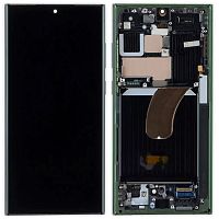 Дисплей Samsung Galaxy S23 Ultra 5G S918 з тачскріном (оригінал OEM SP із зеленою рамкою)