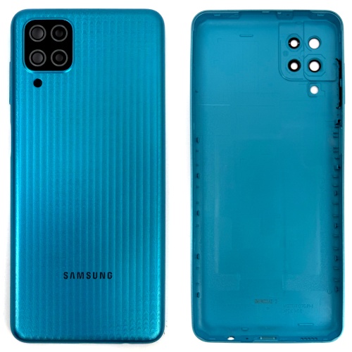 Задня кришка Samsung Galaxy M12 M127F (зелена оригінал Китай зі склом камери)