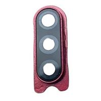 Скло камери Samsung Galaxy A20S A207F у рамці (з червоною рамкою)