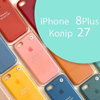 Чохол Silicone case для iPhone 7 Plus, iPhone 8 Plus оригінал (зелений marine green №27)