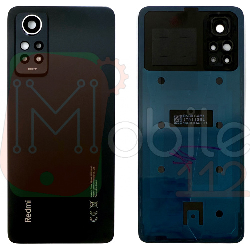 Задняя крышка Xiaomi Redmi Note 12 Pro 4G (серая Original New со стеклом камеры)