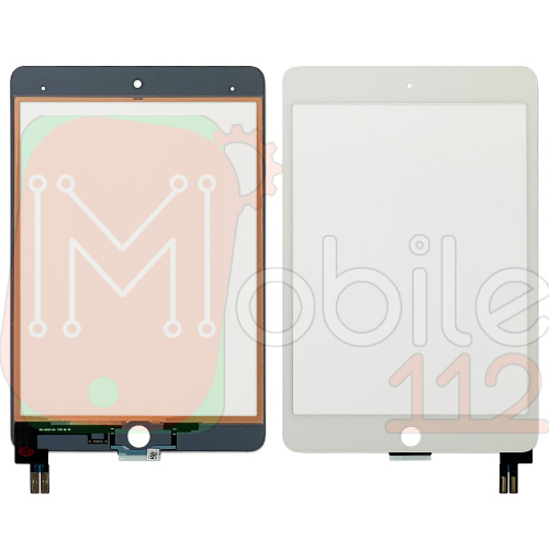 Тачскрін Apple iPad Mini 5 A2133 A2124 A2126 A2125 (білий OCA Pro з плівкою)