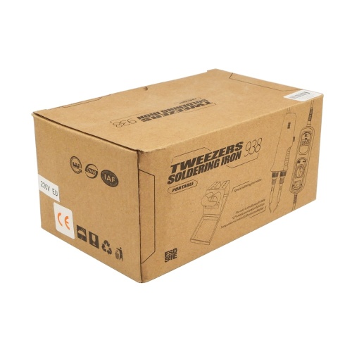 Термопінцет з портативним блоком управління WEP 938D (жало 900M, підставка, 120W, регулювання t 200-480 гр, цифрова індикація) фото 7