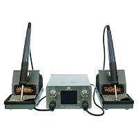 Паяльная станция прецизионная OSS TEAM ST91+ (2 паяльника стандарта T12: прямой и изогнутый конус; 4 канала памяти, 150W, 80C - 400C)