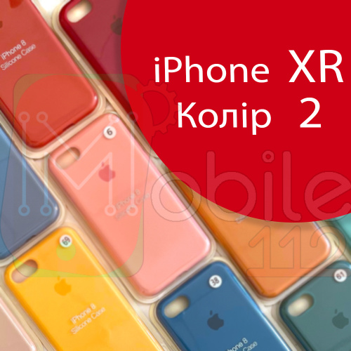 Чохол Silicone case для iPhone XR оригінал (червоний red №2 )