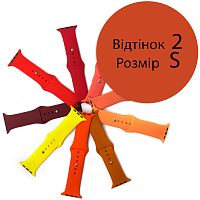 Силіконовий ремінець Apple Watch 42 - 44 мм ( коричневий 2 S)
