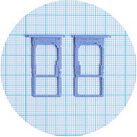 Тримач Sim картки Samsung Galaxy A25 5G A256 (блакитний 2 Sim (1 Sim + Micro SD))