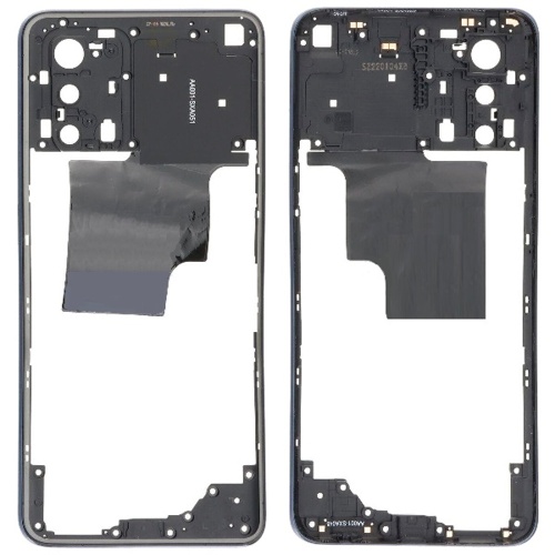 Рамка корпусу Oppo A74 4G CHP2219 (чорна зі склом камери)