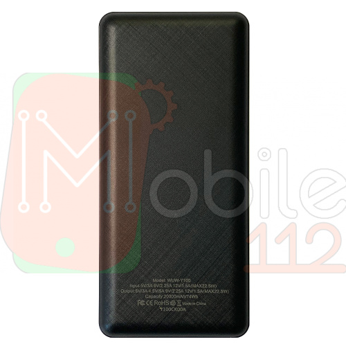 Power Bank Павербанк WUW Y100 22.5 W 20000 mAh Fast Charge фото 2