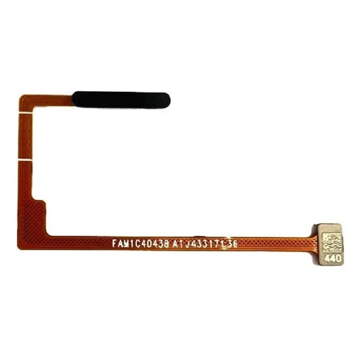 Шлейф Realme C67 RMX3890 з кнопкою включення та сканером відбитка пальця (AAA чорний)