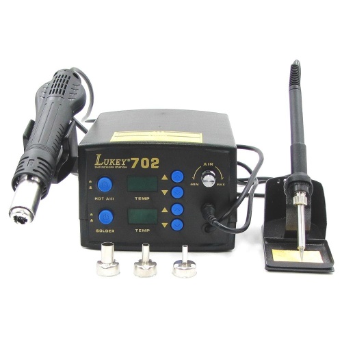 Паяльна станція LUKEY 702 фен, паяльник