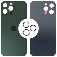 Задня кришка Apple iPhone 13 Pro Max (зелена оригінал Китай з кільцями)
