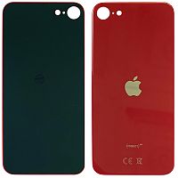 Задняя крышка Apple iPhone SE 2020 (красная оригинал Китай с большим отверстием)