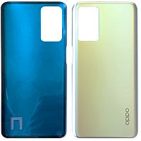 Задняя крышка Oppo A16, Oppo A16s (серебристая оригинал Китай)