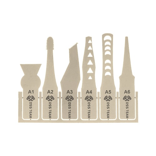 Набір для ремонту друкованих плат та мікросхем Aida W120+ (ручка з цангою, 27 тонких металевих лопаток) фото 3