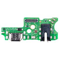 Шлейф Infinix Note 30i X6716 з роз'ємами зарядки та навушників з мікрофоном - нижня плата (оригінал Китай)