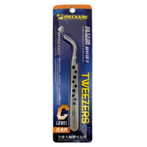 Пінцет Mechanic SAK-15 вигнутий гострий, 115 мм фото 2