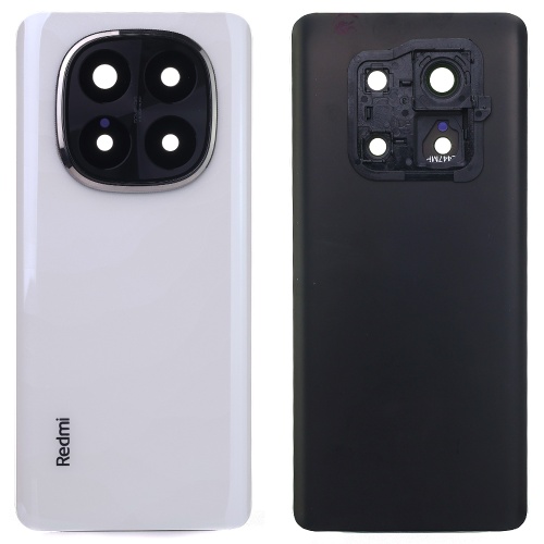 Задня кришка Xiaomi Redmi Note 14 Pro+ Plus (біла оригінал Китай зі склом камери)