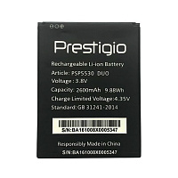 Акумулятор Prestigio PSP 5530 оригінал Китай MultiPhone Duo Grace Z5 2600 mAh