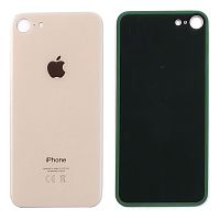 Задняя крышка Apple iPhone 8 (золотистая оригинал Китай с большим отверстием)