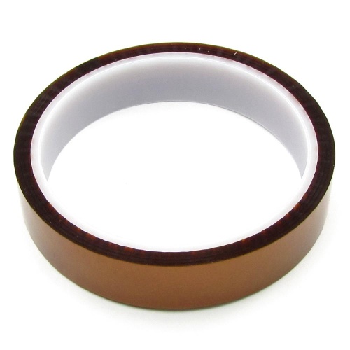 Термостійкий скотч каптоновий, коричневий 20 мм (max t 300 гр)