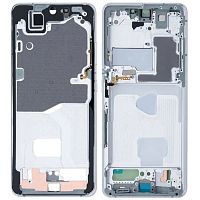 Рамка дисплея Samsung Galaxy S21 Ultra 5G (серебристая)