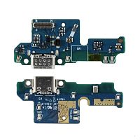 Шлейф Sony Xperia L3 i3322 с разъемом зарядки и микрофоном - нижняя плата (оригинал Китай)