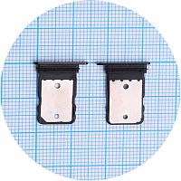 Держатель Sim карты Xiaomi Redmi Note 14 Pro+ Plus (черный на 2 SIM)