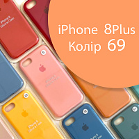 Чохол Silicone case для iPhone 7 Plus 8 Plus (помаранчевий №69)