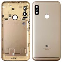 Задняя крышка Xiaomi Mi A2 Lite, Redmi 6 Pro M1805D1SG (золотистая оригинал 100% со стеклом камеры)