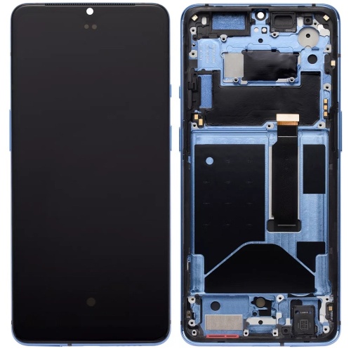 Дисплей OnePlus 7T HD1907 з тачскріном (OLED Small LCD з синьою рамкою)