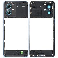 Рамка корпусу Motorola Moto G54 Power XT2343-6 (блакитна зі склом камери)