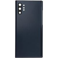 Задня кришка Samsung Galaxy Note 10 Plus N975F (чорна оригінал Китай зі склом камери)