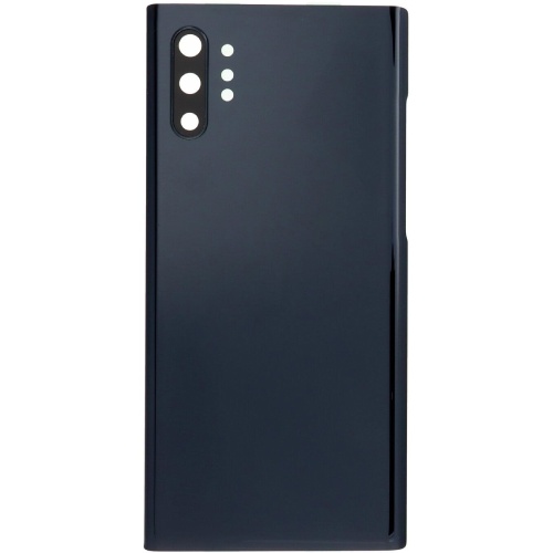 Задня кришка Samsung Galaxy Note 10 Plus N975F (чорна оригінал Китай зі склом камери)