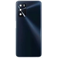 Задня кришка Oppo A16, Oppo A16s (чорна оригінал Китай зі склом камери)