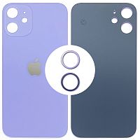 Задня кришка Apple iPhone 12 Mini (фіолетова оригінал Китай з кільцями)