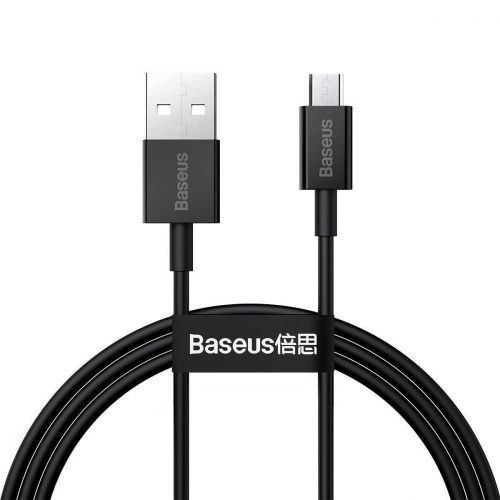 Кабель зарядки Baseus Superior Series USB A - Micro 2A 2м чорний (CAMYS-A01) Кабель зарядки Baseus Superior Series USB A - Micro 2A 2м чорний (CAMYS-A01)