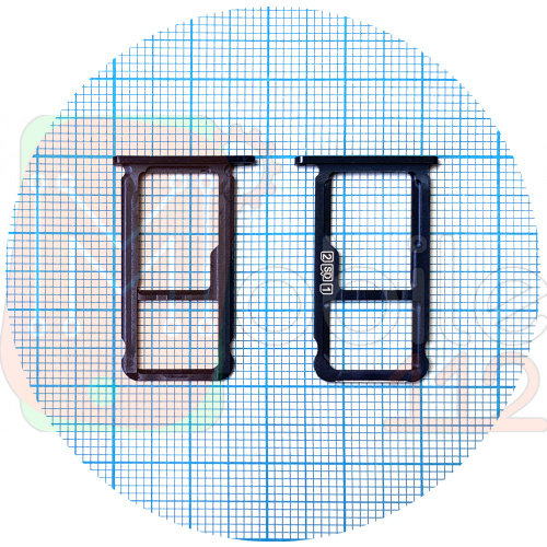 Тримач SIM карти Nokia 8.1, X7 2018, Nokia 7.1 Plus (синій на 2 SIM)