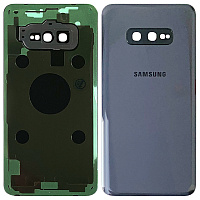 Задня кришка Samsung Galaxy S10e G970F (сіра оригінал Китай зі склом камери)