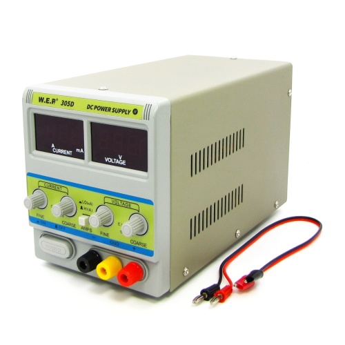 Блок живлення лабораторний WEP PS-305D-II з перемикачем Hi(A)/Lo(mA) 30V 5A цифрова індикація